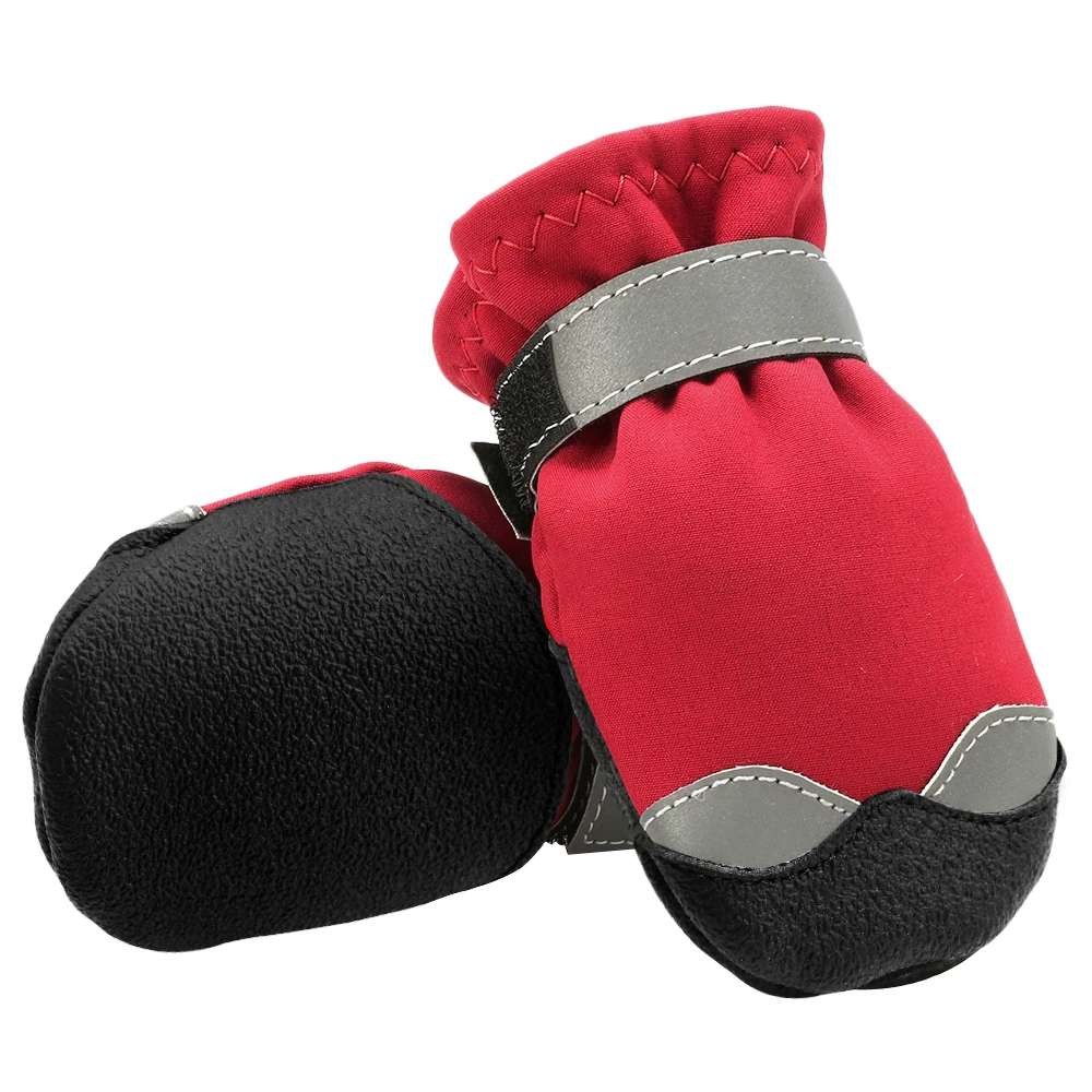 Зимняя обувь Светоотражающие теплые сапоги для собак Водонепроницаемый собака