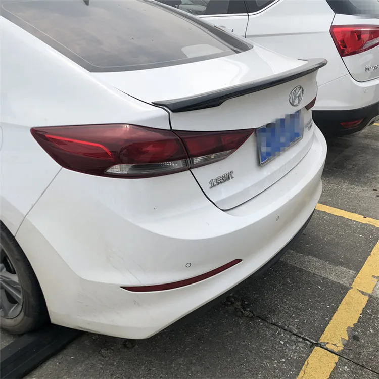 Спойлер для Hyundai Elantra из АБС материала праймер заднего крыла автомобиля спойлер