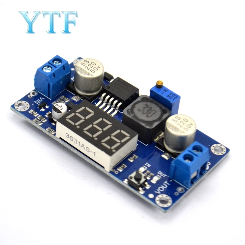 Цифровой Повышающий Модуль питания регулируемый светодиодный вольтметр от 4 5 до
