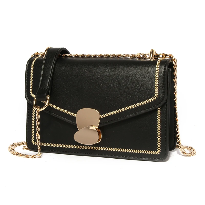 XUNMEI маленькая сумка-мессенджер с цепочкой женские летние кожаные сумки