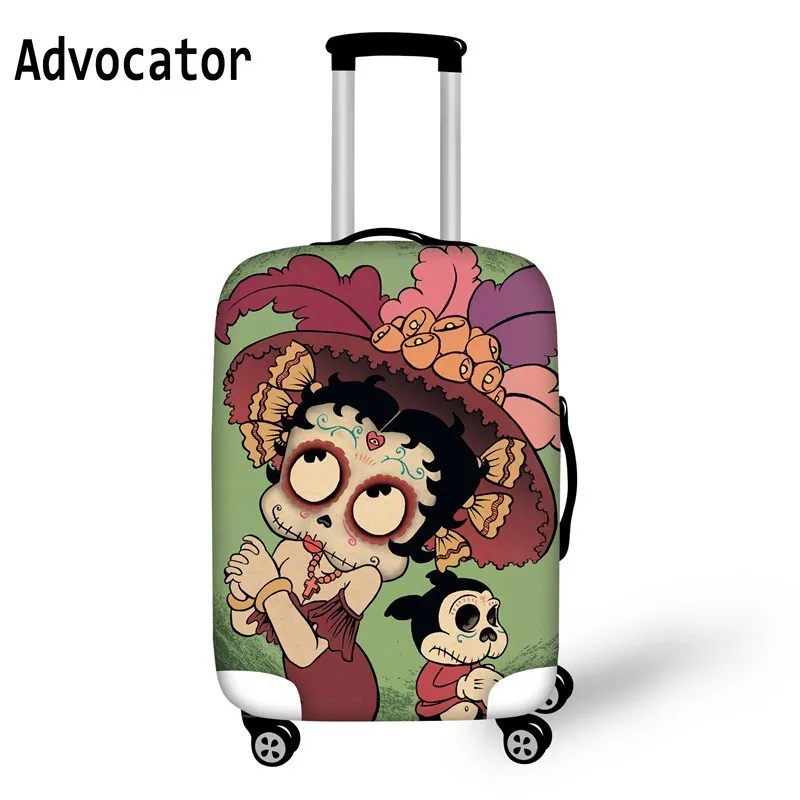 ADVOCATOR Cool Skull Floral Travel Suitcase Protective Cover Dust Waterproof Luggage-cover 18-28Inch Case Fashion Elastic Covers