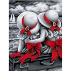 Алмазная живопись сделай сам, полная картина девушки, картина стразы, вышивка, портрет, Декор для дома, настенное искусство