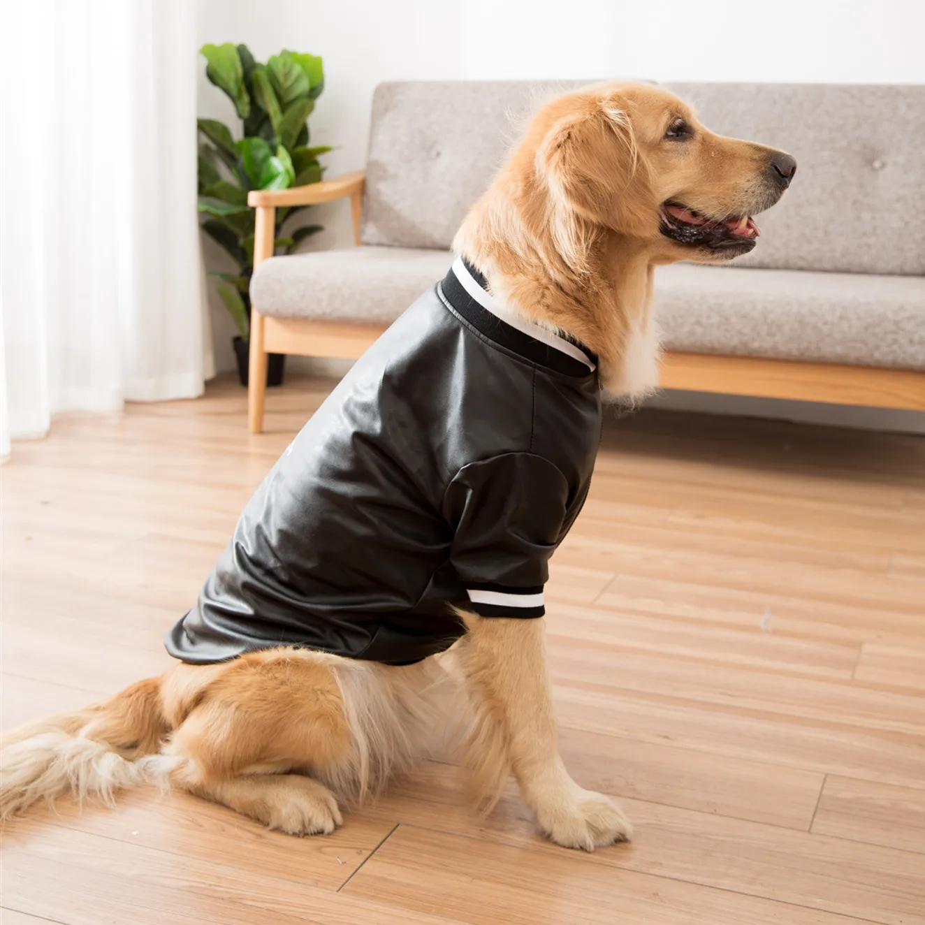 Одежда для собак большая куртка лучшее кожаное пальто зимняя теплая одежда