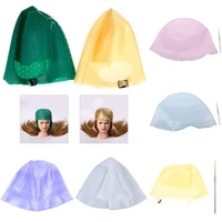 new silicone reusable hair colouring highlighting dye cap frosting tipping with needle transparent hair hair styling tool