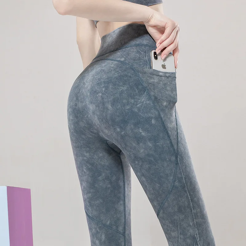 Seamless Yoga Pants for Women High-waisted Sport Leggings with Pocket Sports Tights Woman Fitness Sportswear Gym Push Up Legins | Спорт и