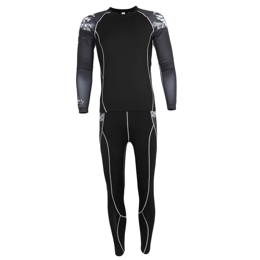 Компрессионная футболка фитнес колготки леггинсы Рашгард для мужчин баскетбол