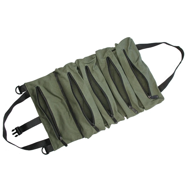 

Roll Tool Roll Multi-Purpose Tool Roll Up Bag Car First Aid Kit Hanging Tool Zipper Carrier Tote Car Camping Gear
