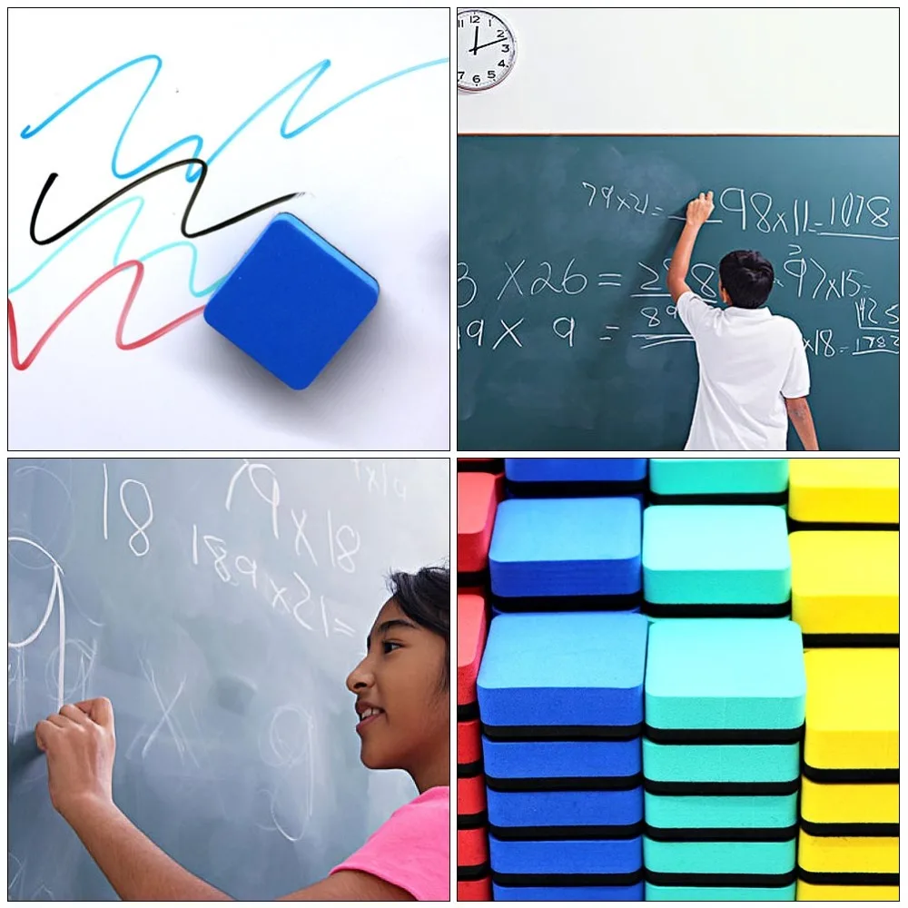 

24pcs Lightweight Cleaning Brush Multifunctional Chalkboard Eraser for Office