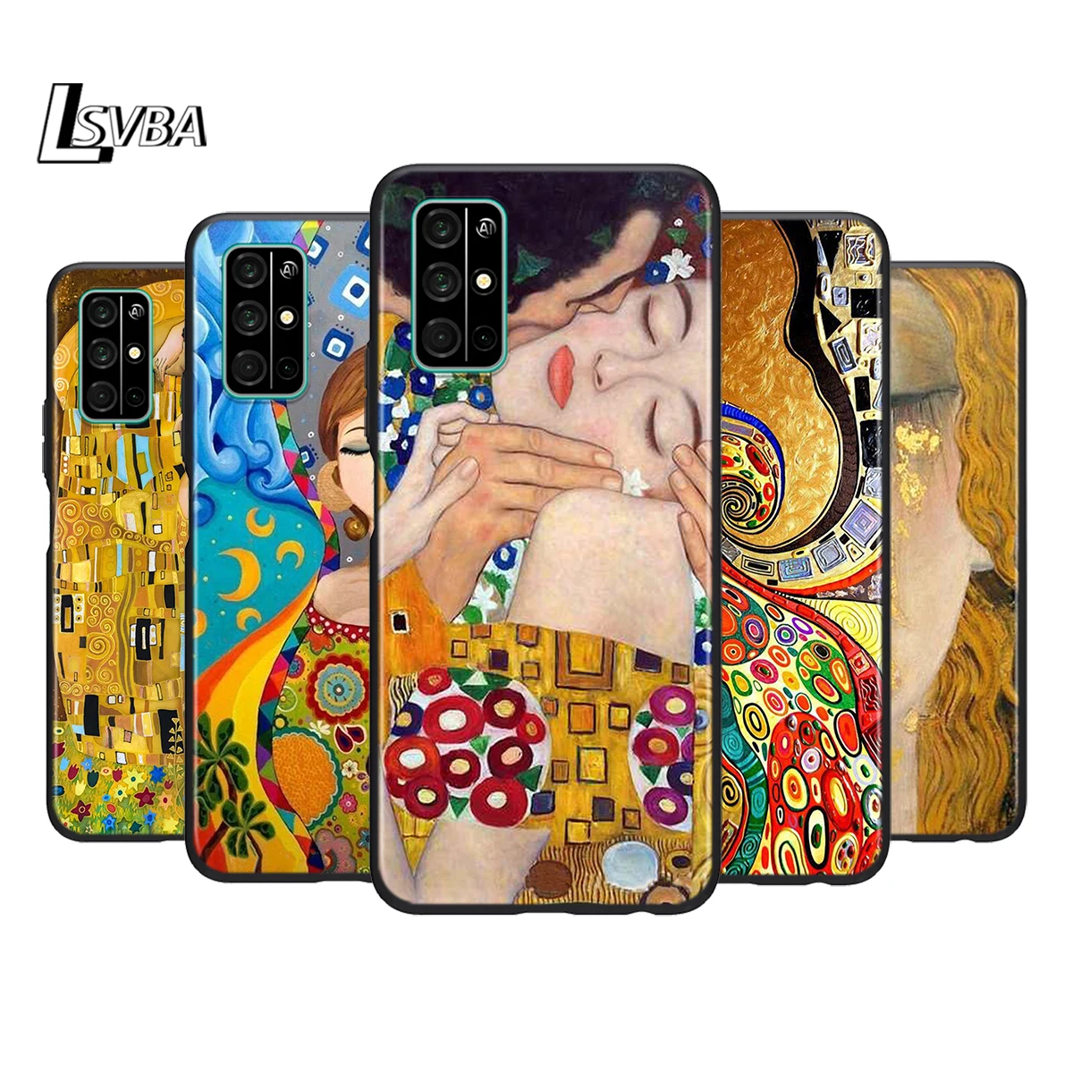 

Silicone Cover The Kiss Gustav Klimt For Honor 9 9X Lite 9S 9A 9C 8 8A Prime 8X MAX 20 30 7A 7C Pro Plus Phone Case