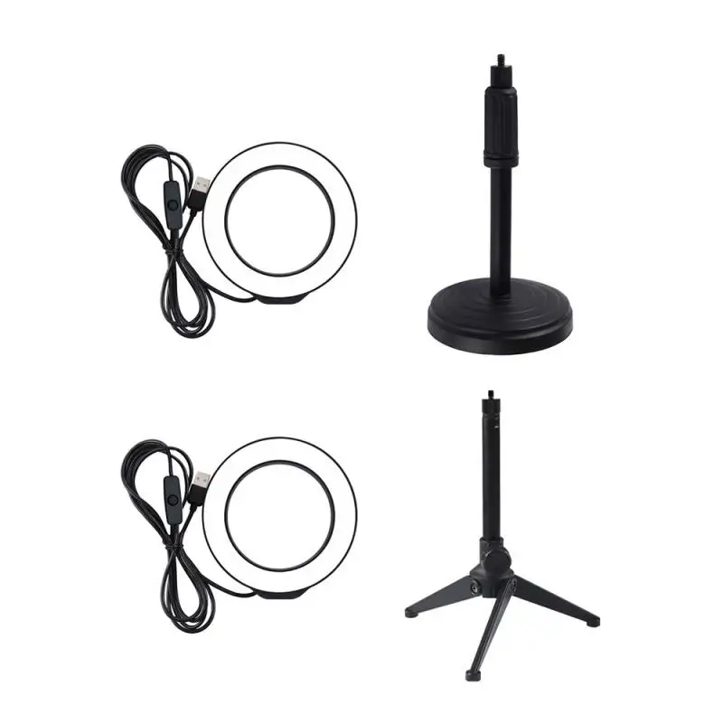 

4.7 Inch Portable LED Ring Light Studio Photo Video Dimmable Lamp Tripod Stand Mobile Holder For Tik Youtube Tiktok Tok