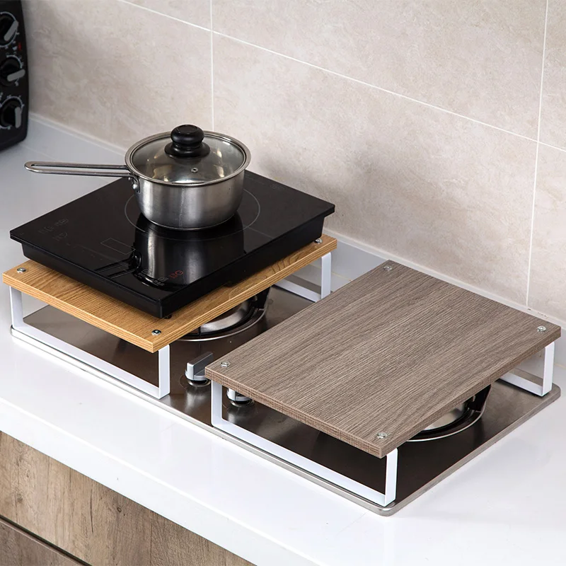 구매 인덕션 조리용 전자 레인지 스탠드 받침대, 주방 밥솥/냄비/오븐 정리 선반 공간 절약 주방 도구