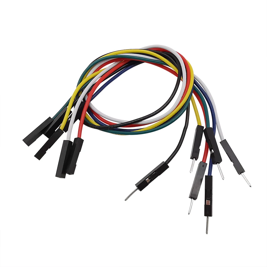 20 шт. 2 54 мм мужской женский гибкий макетная перемычка без пайки кабели 1 P разъем DIY