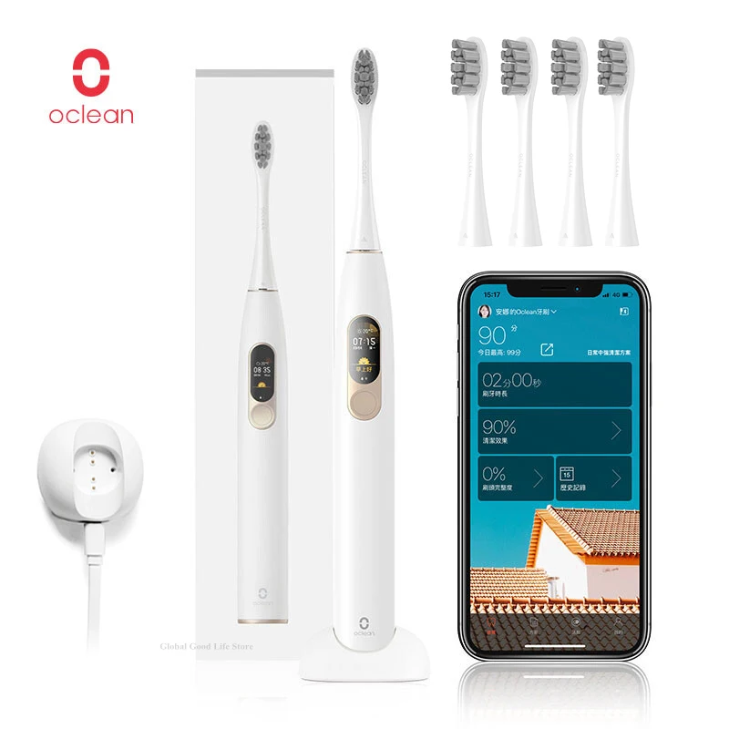 Xiaomi Oclean X sonic электрическая зубная щетка интеллектуальная взрослая Водонепроницаемая ультра звуковая автоматическая зубная щетка перезаряжаемая через USB Mijia