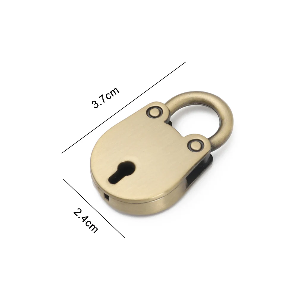 1 шт. металлический винтажный мини замок небольшой открытый чемодан ключ чехол с