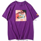 LACIBLE попадают в Troble Футболка с принтом Homme Летняя мода в стиле хип-хоп Детские футболки Повседневная хлопковая Футболка уличная Мужская футболка UP05