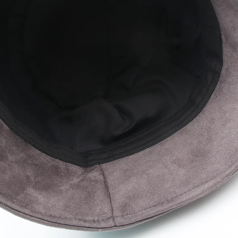 

Women Men Solid Color Casual Bucket Hats Spring Winter 2021 Fashion Sun Panama Caps Outdoor Fishing Black Cotton Fisherman's Hat