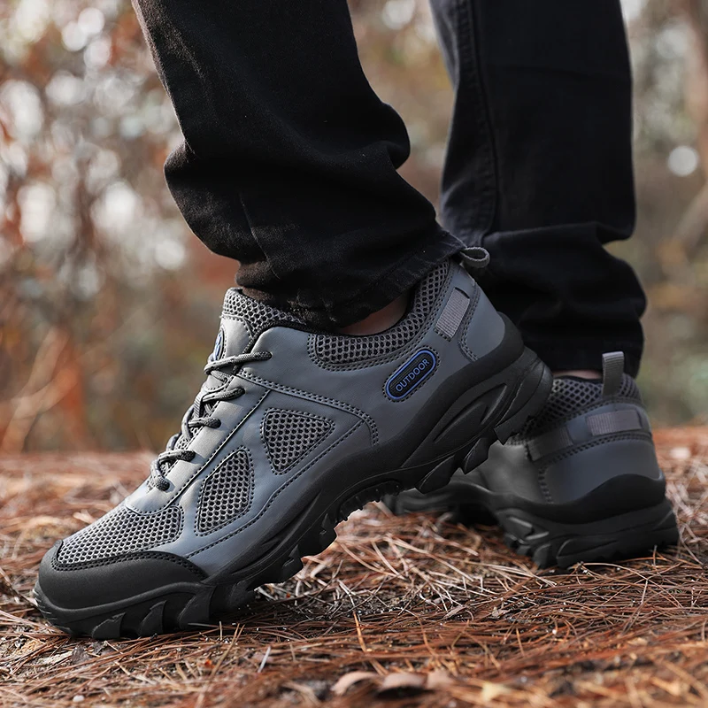Outdoor Hiking Shoes Non-slip Wear-resistant Breathable Shock Trekking Walking Shoes High-quality Lightweight Sports Sneakers