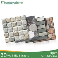 kaguyahime 3d wallpaper brick diy waterproof self adhesive decor tile wallpaper for kids room living room 3d wall sticker brick