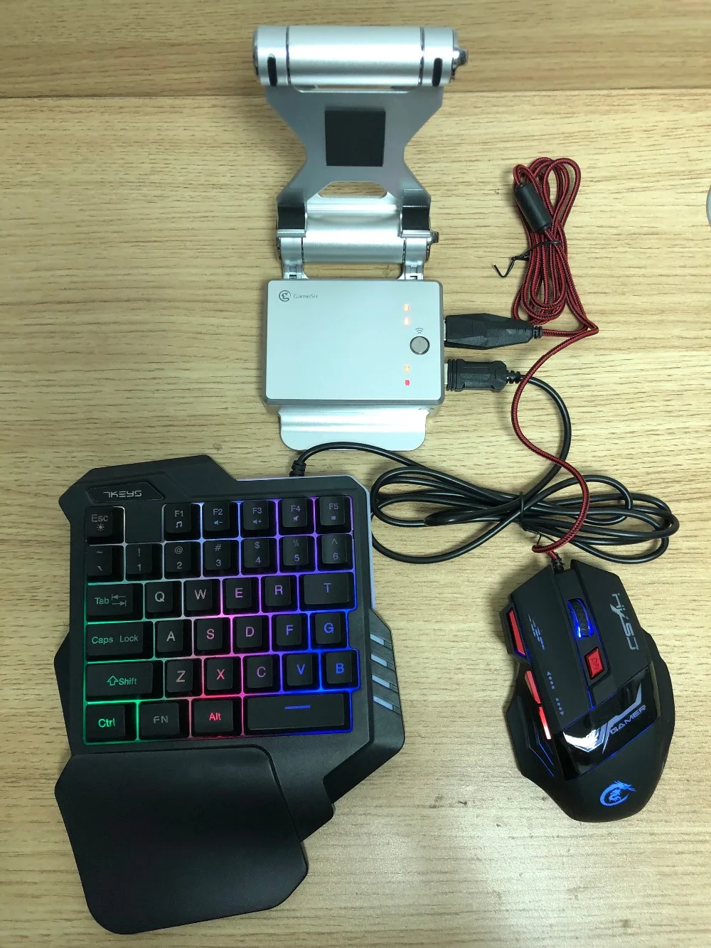 GameSir X1 BattleDock конвертер Стенд док-станция для AoV, мобильные легенды, FPS игры с G30 проводной игровой клавиатуры и HXSJ H100 мышь