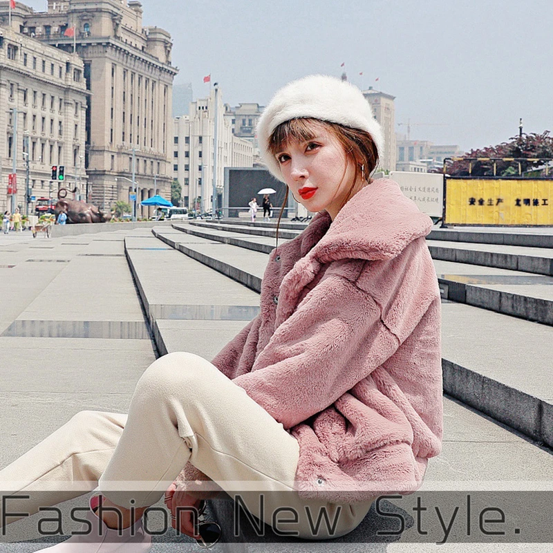 Осенне зимние модели 2020 новая куртка из искусственного меха модная повседневная