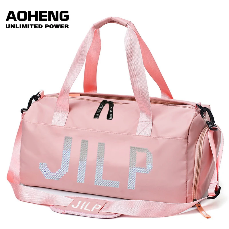 Дорожная водонепроницаемая сумка мессенджер с надписью для фитнеса и йоги