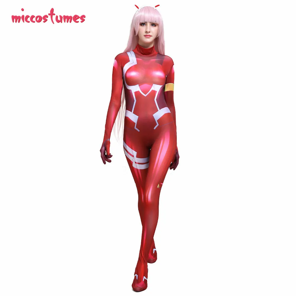 Комбинезон Zero Two для косплея любимый в Фране косплей код 002 Plugsuit костюм Zentai с 3D