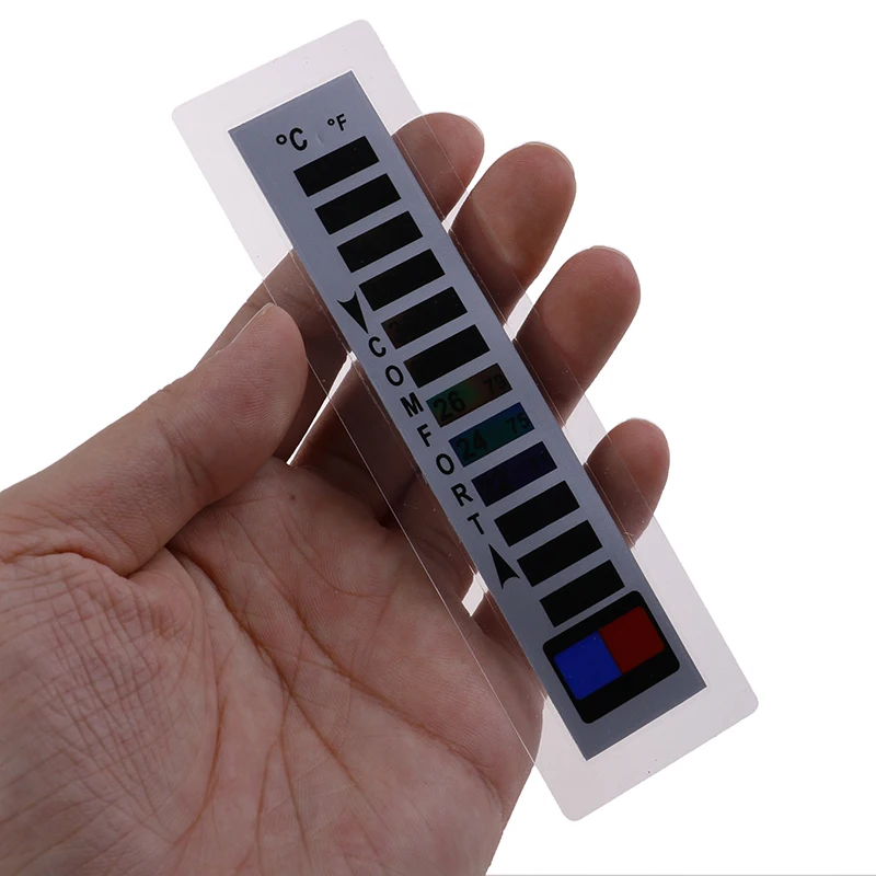 

1pc/5pcs Household Thermometer Clothing Trademark Thermometer Liquid Crystal Down Jacket Ski Suits Warm Clothing