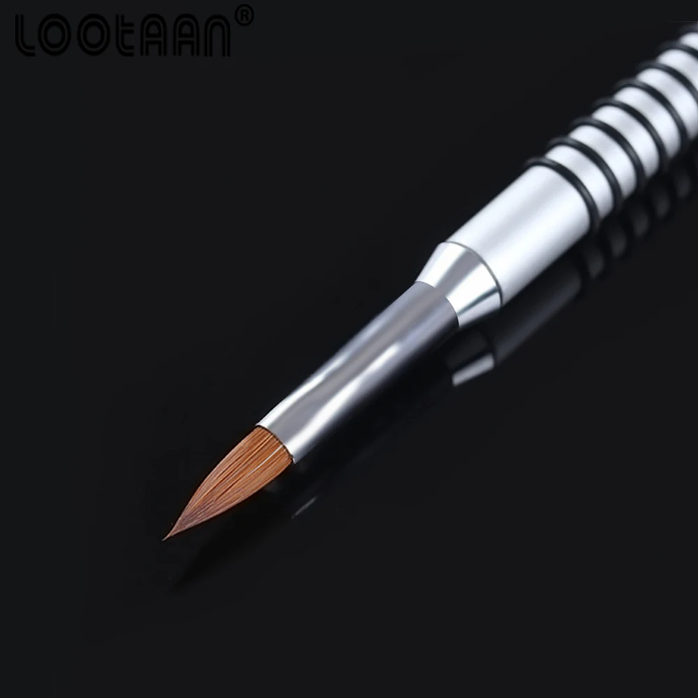 Lootaan 1 шт. колонковая ручка для рисования ногтей Цветочная акриловый рисунок