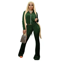fashion solid color suit for women sexy two piece set tops women 2021 tracksuit women sets womens outfits sweatshirts clothes