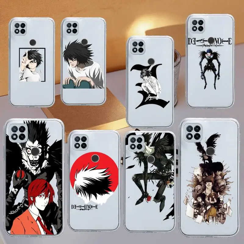 

Cartoon Death Note Japan Anime Phone Case Transparent for Xiaomi redmi note 8 9 10 11 t lite pro ultra mix 4 k40