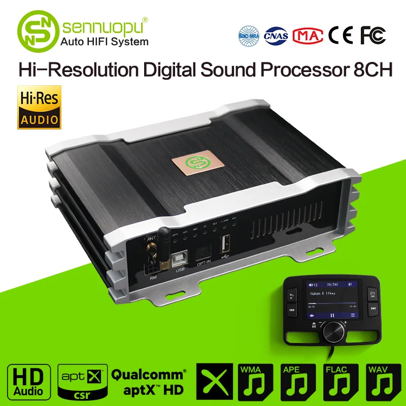 Цифровой Автомобильный плеер Sennuopu DSP 8 канальный Hi Fi процессор с высоким