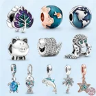 Новинка 2022, искусственное серебро, морская звезда, морская звезда, подходящее для оригинального браслета Pandora, сделай сам, изготовление ювелирных изделий, подарков