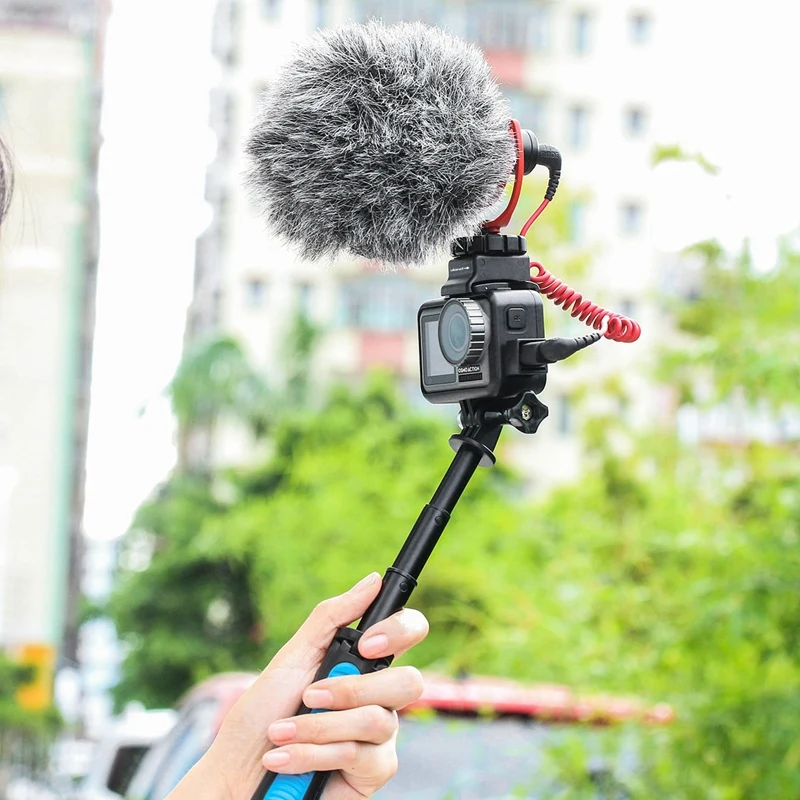 Ulanzi OA-8 держатель микрофона адаптер для DJI OSMO экшн-Кейдж чехол спортивной камеры