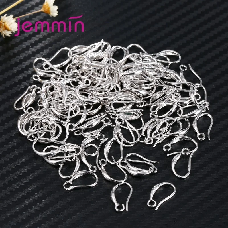 

10pcs Wholesale Fashion S925 Silver Jewelry Findings Cheap Ear Accessories Clasps & Hooks Earrings For Women Jewelry Components