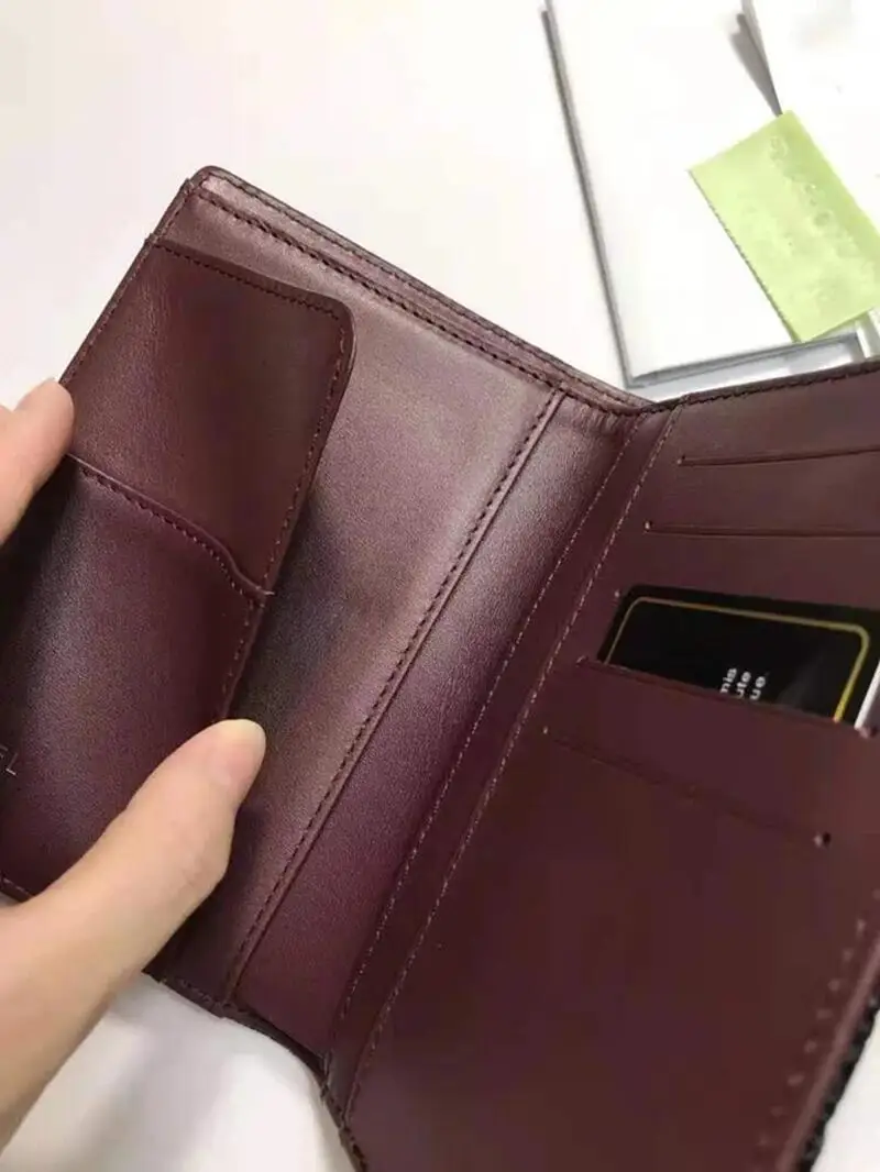 

2021 new products high end top customized luxury caviar cowhide production women's Card bag passport clip fashion coin purse
