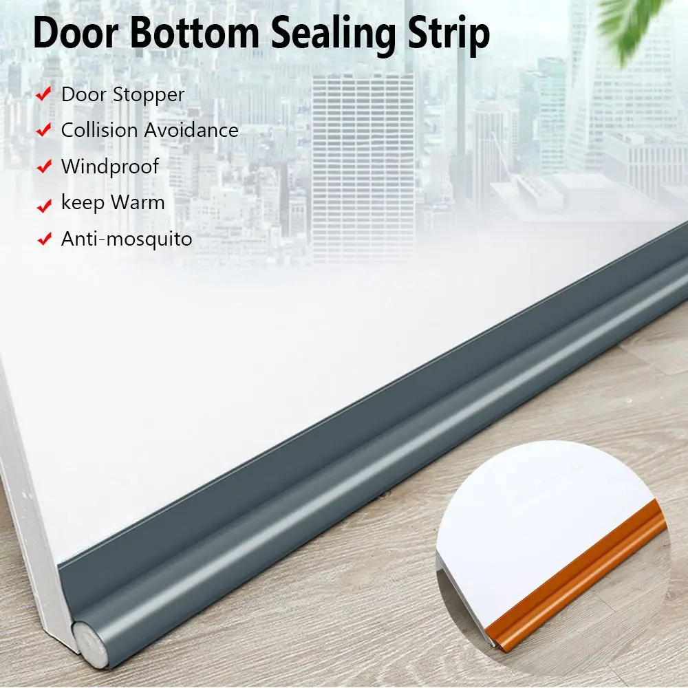 

Windproof Door Draft Stopper Sealing Strip 96cm Door Draft Stopper Home Bedroom Windproof Noise Isulation Weatherstrip Dust Bloc