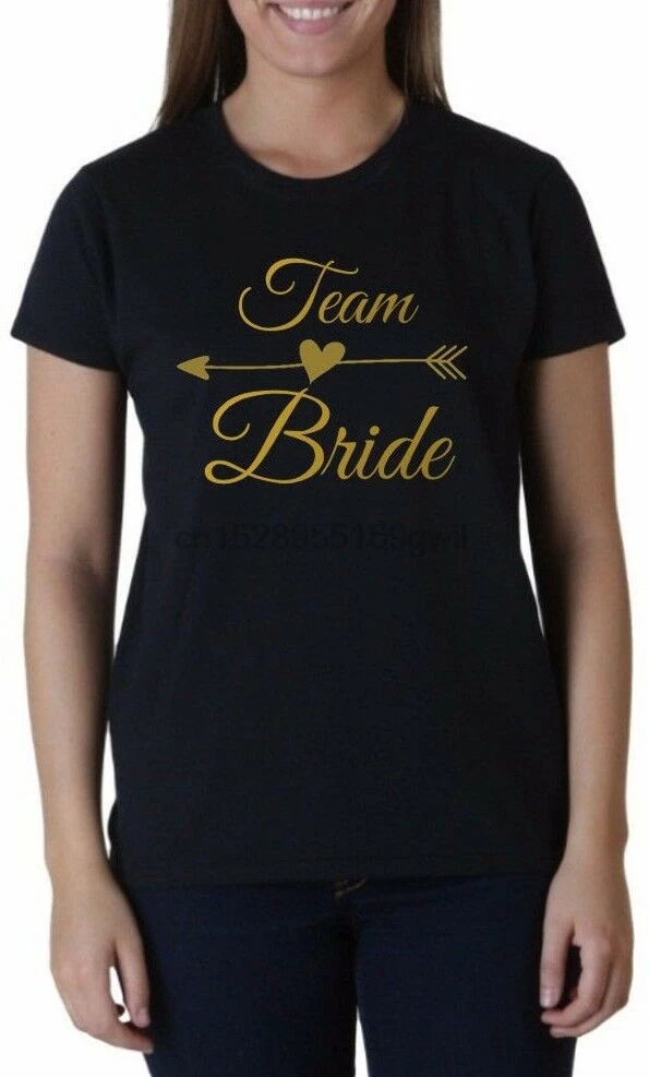

Gold Brides Team Shirt Bachelorette Party T-Shirt Wedding Marriage Funny Tee