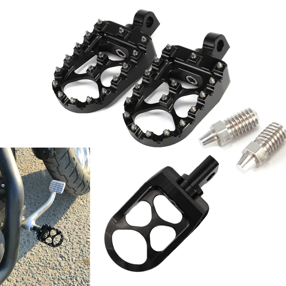 Motorcycle Footpegs Footrests Pedal CNC Custom Wide Foot Pegs Rest For Harley Dyna 1993- Fatboy 1990- Iron 883 2009