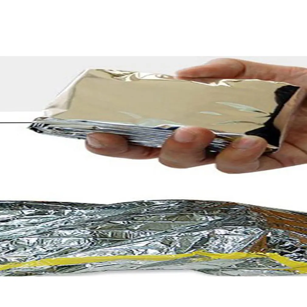 Алюминиевая фольга для спасения при аварийной ситуации одеяло термальное