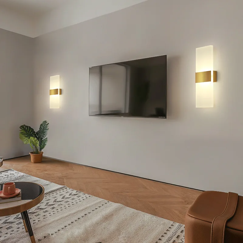 

NEARCAM настенный светильник Гостиная фон светодиодный спальни коридора настенный светильник личности лампа для лестницы простой современные прикроватные лампы