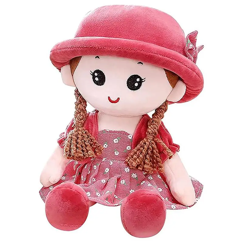 

35cm Princess Girl Doll Plush Toy Cute Princess Dress Up Comfort Doll Children Room Plush Toy Decoration Children Birthday Gift