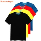 Детская одежда, летние футболки для девочек, спортивные топы с коротким рукавом для маленьких мальчиков, футболки, детская одежда, От 3 до 15 лет черный, синий, желтый, красный