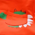 Jesienne zestawy ubrań dla chłopców moda dla dzieci Cartoon dinozaur z długim rękawem T-shirt + płaszcz + spodnie 3 sztuk Jogging suiry dla niemowląt chłopiec dres