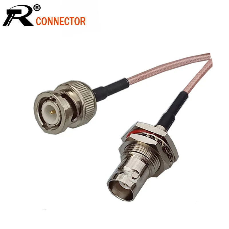 100 шт./лот BNC женский прямой к Мужской RG316 RF коаксиальный кабель Коаксиальная