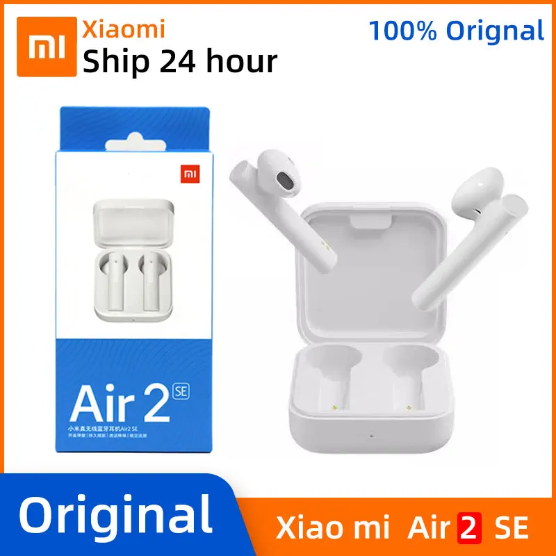 Беспроводные наушники Xiaomi Air 2 SE 5 0 TWS Bluetooth Mi вкладыши True AirDots pro 20 часов работы от
