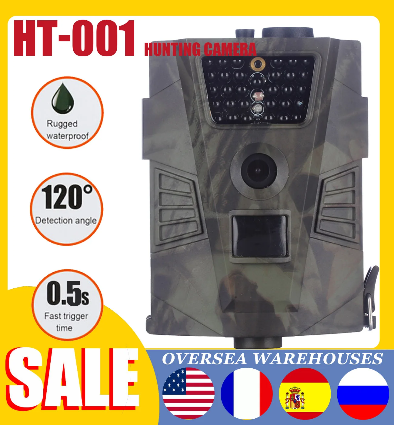 

HT001/HC-801A Hunting Trail Camera 12MP 1080P 850nm LED Wild Hunting Cameras Night Vision Wildlife Animal Photo Traps Camera