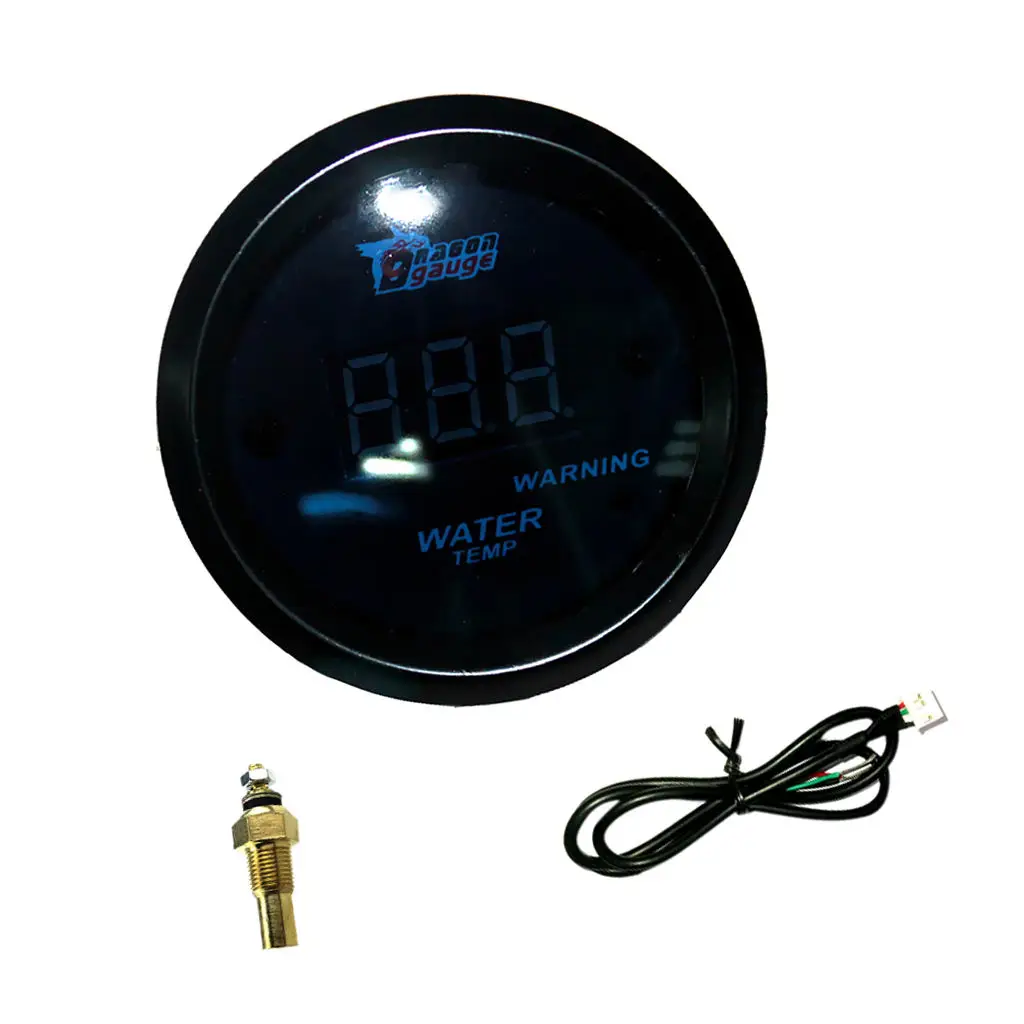

2'' 52mm Universal Car Truck Digital Blue LED Water Temperature Sensor Gauge