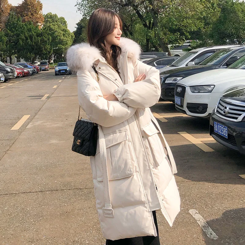 Реальная съемка в Южно-Корейском стиле пуховая куртка женская новая популярной