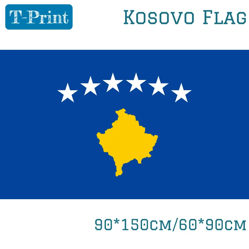 

15PCS Flag 90*150cm/60*90cm Kosovo Flag Movements Polyester Celebration Decoration Banner