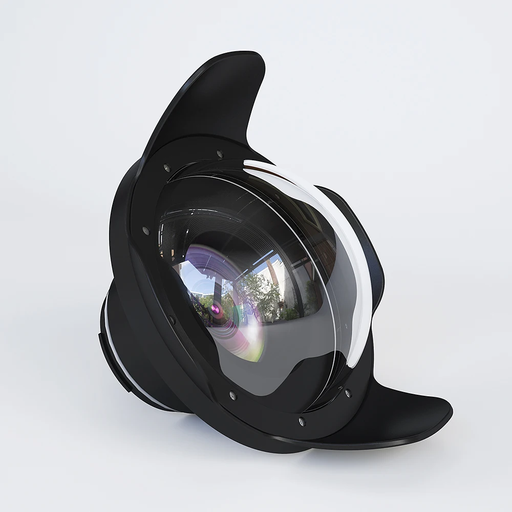 Seafrogs 8 дюймов Камера Дайвинг Fisheye широкоугольный объектив Dome Порты и разъёмы для